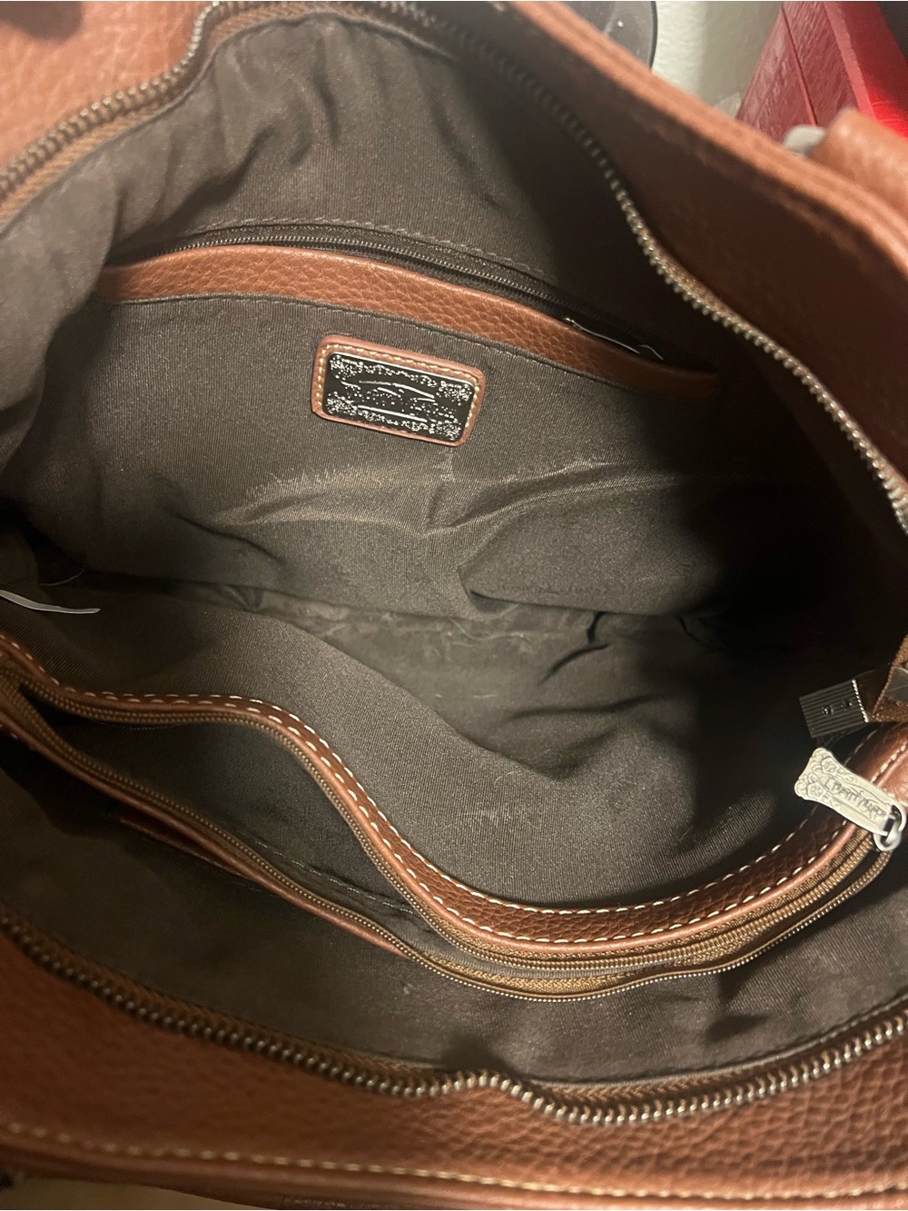 Trinity Ranch Conceal carry leather fringed tote - Picture 2 of 5